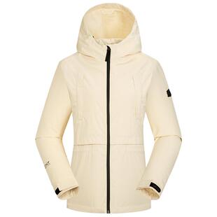 LAFUMA乐飞叶户外通勤防水透湿冲锋衣女士休闲连帽风衣夹克外套