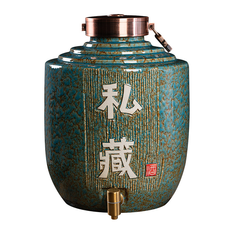 景德镇陶瓷酒坛子家用高级白酒缸酒罐密封酒壶30斤50斤泡酒瓶专用