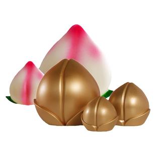 10个装寿桃蛋糕装饰桃子生日摆件祝寿蛋糕装扮寿公寿婆烘焙蛋糕