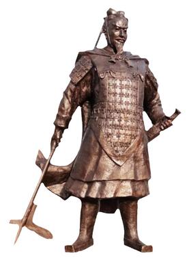秦国历史名人将军王贲战神白起司马错蒙恬古代铸铜雕塑摆件定制