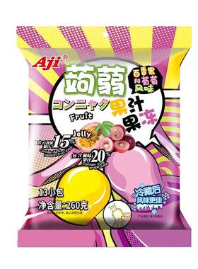 Aji蒟蒻果冻260g果汁味休闲零食
