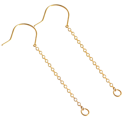 语瑶18K金万能耳钩diy配件材料