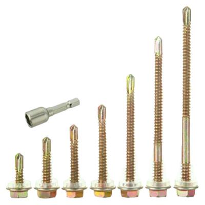 六角钻尾丝铁皮彩钢瓦燕尾钉自攻螺丝钉钻尾钉自攻钉燕尾丝自钻钉