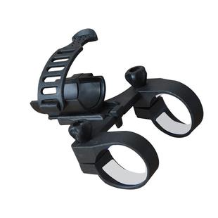 手电筒支架夹子自行车灯架山地车前灯强光中心固定座快拆夜骑装备