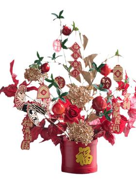 米子家居福桶摆件客厅家居装饰花