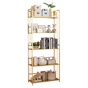 书架置物架落地简易家用多层客厅储物柜窄缝书柜小型铁艺收纳架子