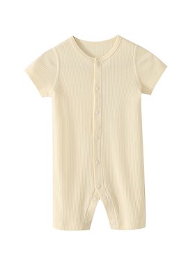 莫代尔棉mar短袖爬服连体衣夏季