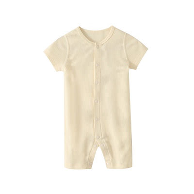 莫代尔棉mar短袖爬服连体衣夏季