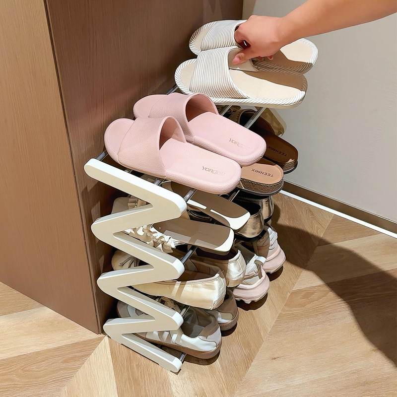 鞋架多层家用门口入户门小窄出租房用简易室内门后好看小型宿舍