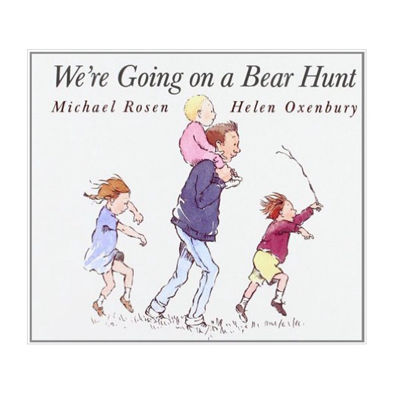 【附音频CD 】我们一起去猎熊 英文原版绘本 We're Going On A Bear Hunt 廖彩杏有声书 Walker 纯全英文版正版原著英语书籍