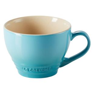 le creuset酷彩拉花欧洲400ml陶瓷200ML手工马克杯咖啡广口杯