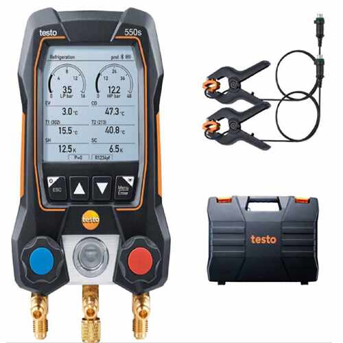 德图testo550S电子冷媒表557S空调加氟表雪种压力表负压表加氟表
