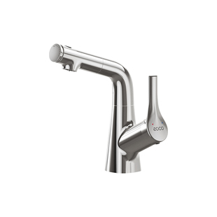 eoco-M20升降抽拉洗脸盆水龙头卫生间冷热龙头浴室洗手台盆电镀色