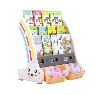 儿童书架玩具收纳架一体绘本架