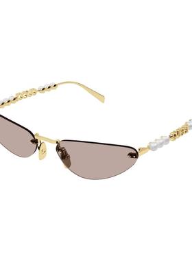 开云眼镜 古驰GUCCI男女同款猫眼墨镜无框小框太阳镜墨镜GG1920S