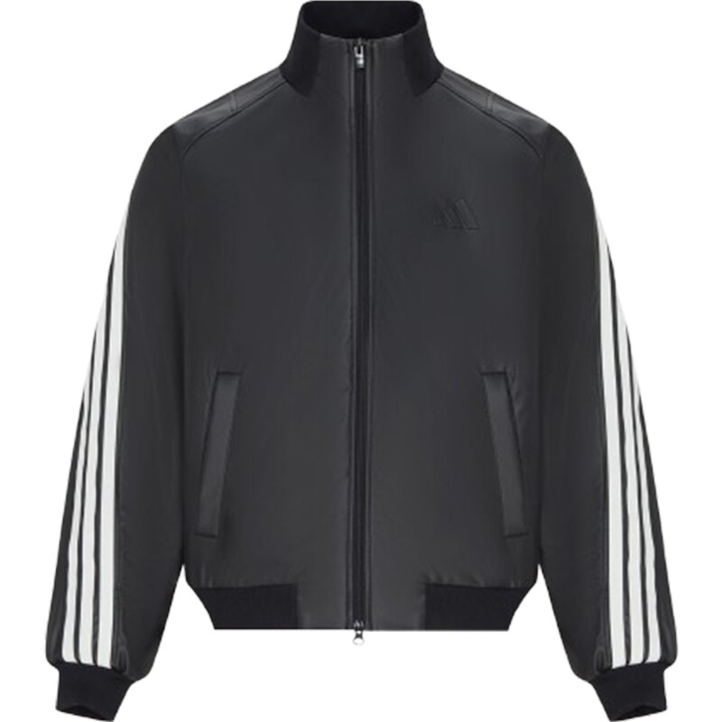 滔搏丨adidas阿迪达斯男女早秋休闲宽松仿皮运动夹克外套LH4920