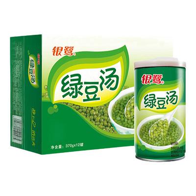 银鹭绿豆汤370g*12罐装夏季消暑