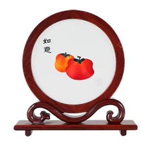 事事如意非遗蜀绣礼品摆件双面刺绣工艺品非苏绣中国风祝福礼物