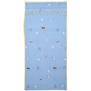 棉门帘加厚家用秋冬季保暖挡风卧室防寒保温防风免打孔帘子隔断帘