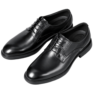 金利来男士皮鞋新款商务正装经典黑色真皮宴会婚鞋时尚耐磨皮鞋