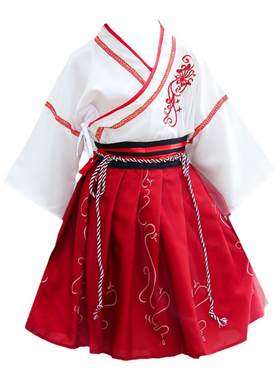 寄明月古风舞蹈演出服亲子汉服