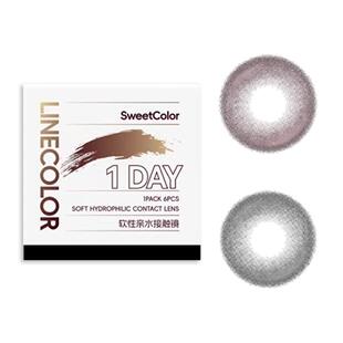 SweetColor日抛6片美瞳自然小鹿心跳学生通勤温柔百搭隐形眼镜