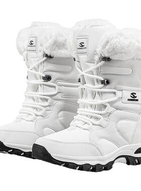 成人雪地靴大码特厚加绒防滑棉鞋
