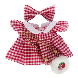 20cm娃衣棉花娃娃衣服鞋子套装正版绵花玩偶公仔女孩无属性服装