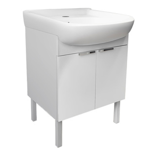 美标大肚盆浴室柜实木组合一体陶瓷盆洗手盆60/80cm落地储物WA59