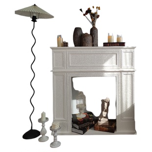 法式壁炉装饰柜电子仿真火焰白色现代简约客厅敞开式置物壁炉柜