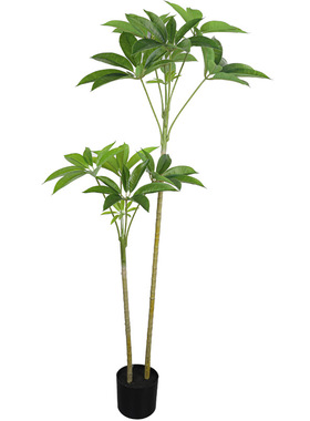 假绿植装饰仿真大叶伞室内盆栽大型落地摆件客厅轻奢防真绿色植物