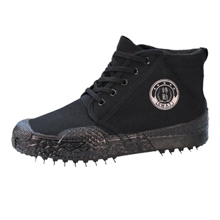 正品3517解放鞋中高帮男款胶鞋耐磨帆布鞋工地作训保安防滑劳保鞋