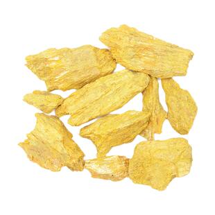 包邮推荐石黄颜料国画矿物 雌黄原石 黄金石鸡冠石岩彩工笔画唐卡