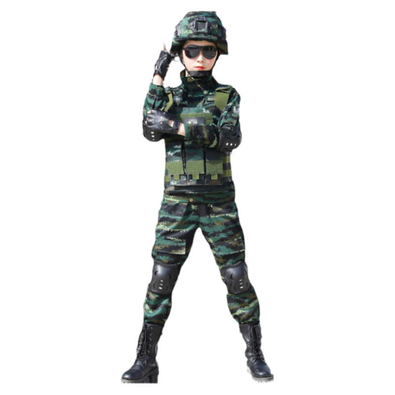 儿童迷彩服男女童特种兵户外套装