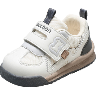 牧童鸿运婴儿步前鞋春秋男童软底学步宝宝鞋透气网面女童面包鞋子