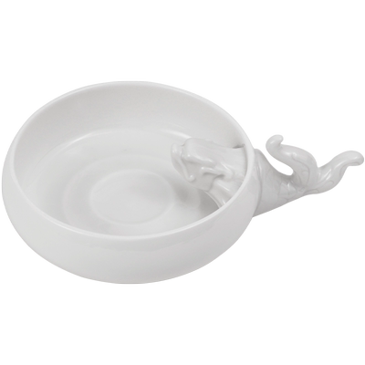 故宫化龙白瓷墨池练习书法可用