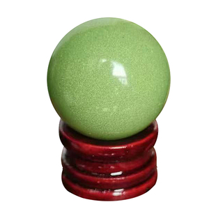 包邮夜明珠高亮度夜光球摆件直径3cm小夜光球送木底座荧光工艺