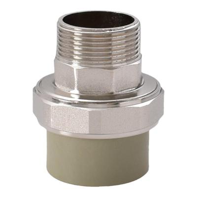 灰色20 25 32PPR转1寸6分4分外丝黄铜活接ppr40 50 63 75 90转3寸