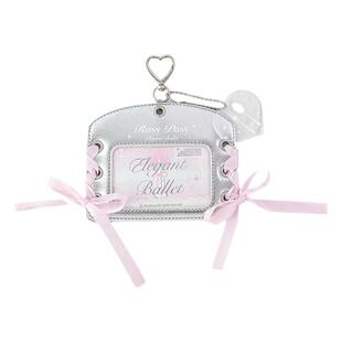 RosyPosy柔设芭蕾风卡套饭卡卡套校园卡身份证保护套横版皮质硬卡套挂件学生公交卡卡套高颜值ins风追星小卡