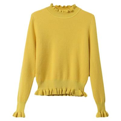 半高领加绒毛衣女一体绒加厚冬季