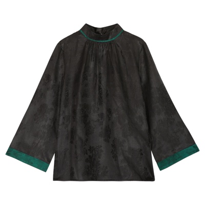 香云纱桑蚕丝上衣复古禅意