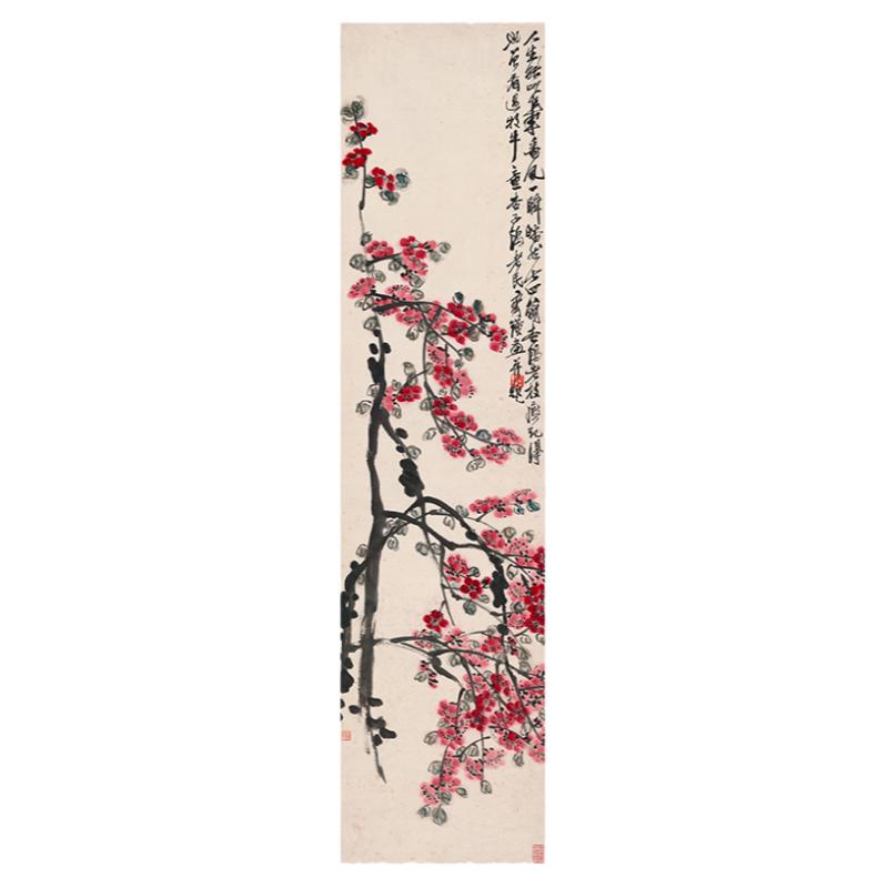 名家齐白石杏花迎春图装饰画