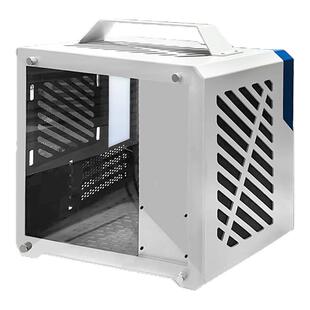 MATX机箱铝材质电脑机箱台式机itx小机箱水冷侧透钢化玻璃小黄蜂