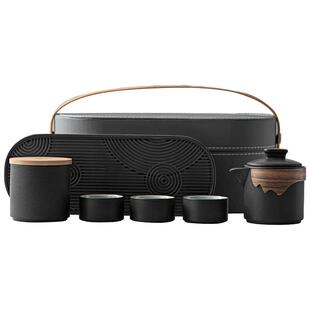 旅行茶具套装便携式2025新款户外露营外出携带包茶盘台功夫泡茶壶