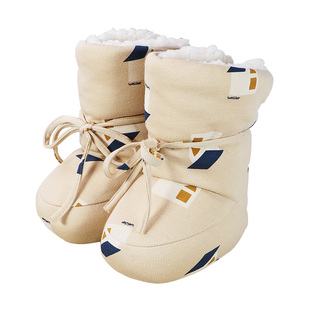 冬季婴儿棉鞋长筒靴宝宝鞋子保暖婴儿鞋冬鞋鞋袜高帮加厚脚套软底