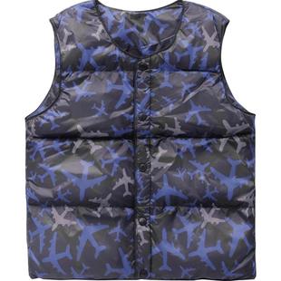 宝宝羽绒内胆马甲儿童校服内搭鸭绒背心孩子轻薄保暖马夹印花坎肩