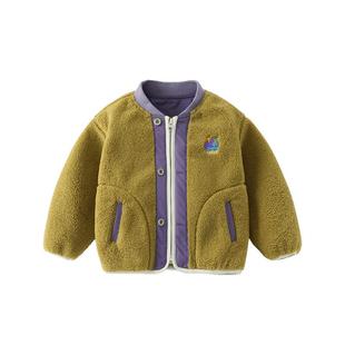 【羊羔绒】齐齐熊宝宝抓绒外套男童秋冬款儿童加厚保暖摇粒绒上衣