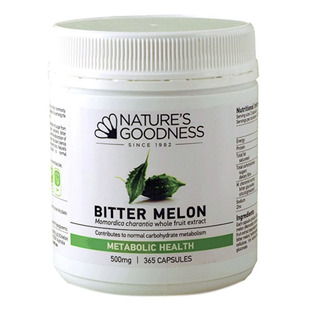 澳洲直邮Nature's Goodness苦瓜精华胶囊365粒平衡血糖改善起夜
