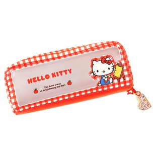 Joytop悦木三丽鸥凯蒂猫pu皮笔袋糖果色笔袋hellokitty大容量透明笔袋kt文具袋铅笔盒学生笔袋文具收纳袋新款