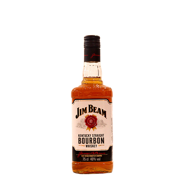 美国进口【JIM BEAM】白占边波本威士忌占边白金宾 正品